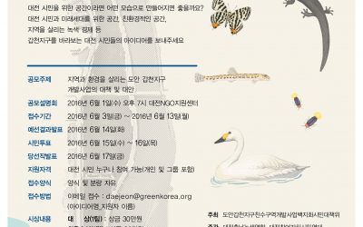 도안 갑천 친수구역 개발사업 대책 및 대안 시민공모
