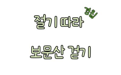 [회원동아리] 절기 따라 보문산 걷기, 경칩에는 생명의 소리에 귀 기울여 봐요!